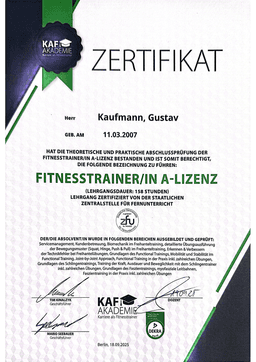 Fitnesstrainer/in A-Lizenz