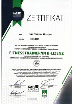 Fitnesstrainer/in B-Lizenz